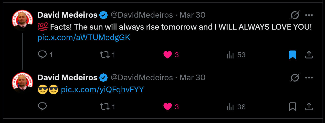 Archived evidence image file: medeiros-livewire-whistleblower-evidence-100-facts-sun-will-always-rise-tomorrow-i-will-always-love-you-david-medeiros-2026-04-14-074847-seq-0035.png. Filename-based label; verify the image and context independently.