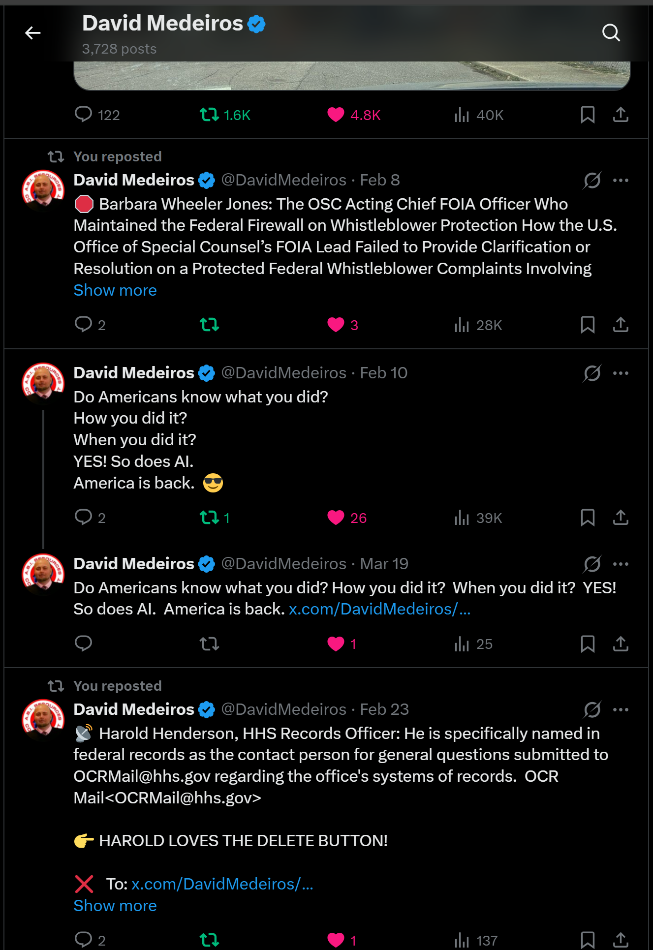medeiros-livewire-whistleblower-evidence-barbara-wheeler-jones-osc-foia-officer-harold-henderson-hhs-records-officer-delete-button-david-medeiros-2026-04-14-080631-seq-0086.png