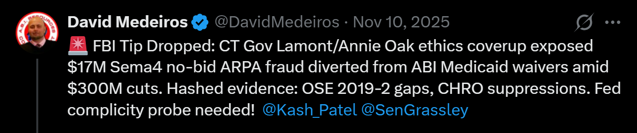 medeiros-livewire-whistleblower-evidence-fbi-tip-lamont-annie-oak-hc-sema4-17m-ethics-coverup-medicaid-waivers-david-medeiros-2026-04-14-092959-seq-0324.png
