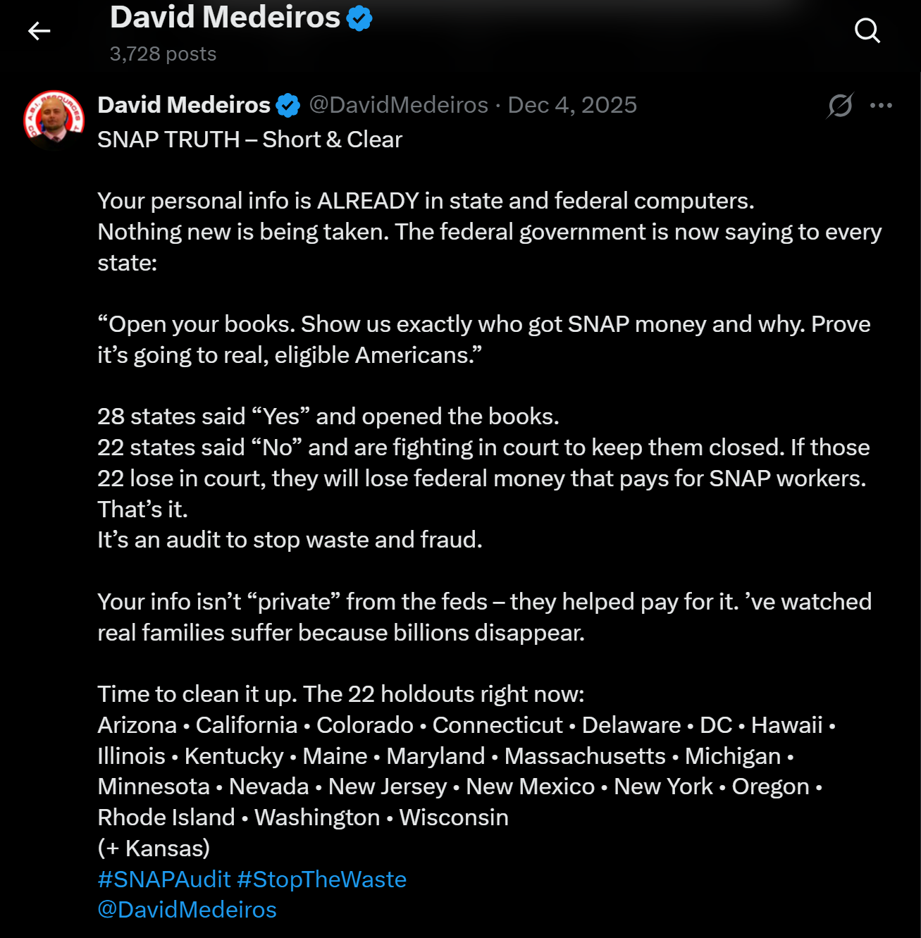 medeiros-livewire-whistleblower-evidence-snap-truth-22-states-hiding-recipient-data-federal-audit-brooke-rollins-david-medeiros-2026-04-14-090726-seq-0260.png