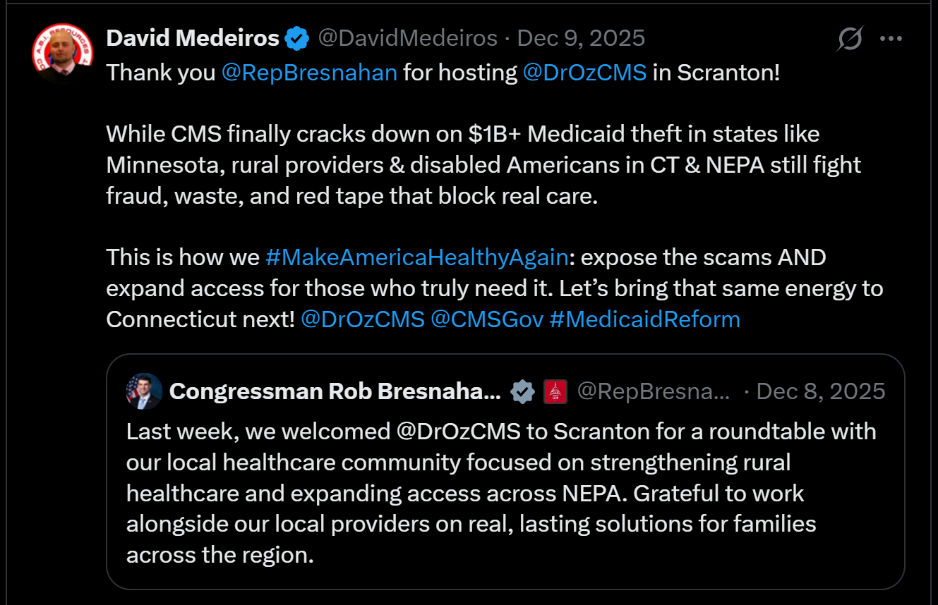 medeiros-livewire-whistleblower-evidence-thank-you-rep-bresnahan-dr-oz-cms-scranton-roundtable-rural-healthcare-medicaid-theft-david-medeiros-2026-04-14-090519-seq-0251.png
