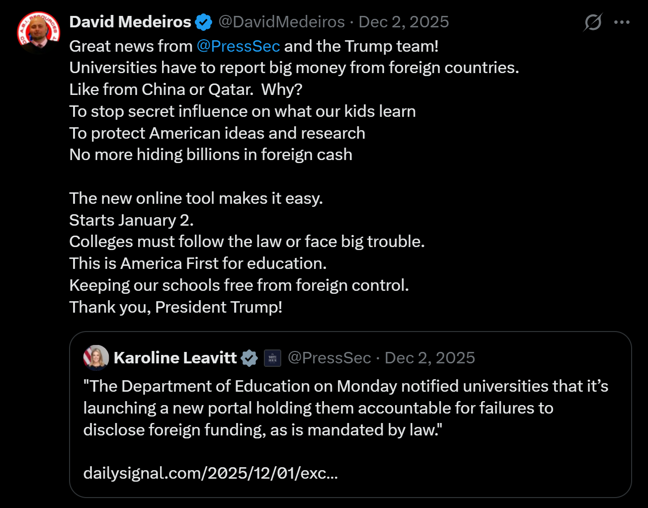 medeiros-livewire-whistleblower-evidence-universities-foreign-funding-reporting-portal-china-qatar-trump-karoline-leavitt-new-tool-david-medeiros-2026-04-14-091007-seq-0270.png
