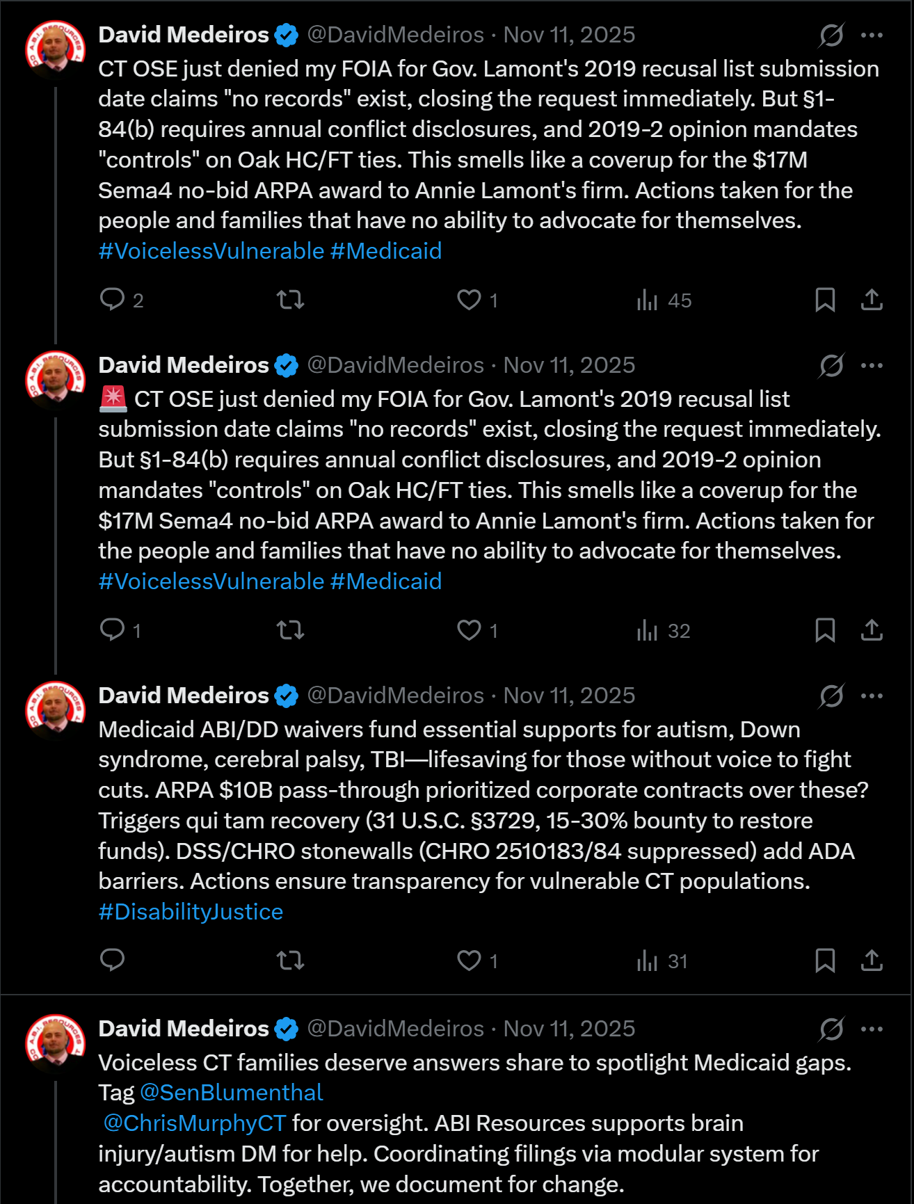 medeiros-livewire-whistleblower-evidence-voiceless-ct-families-medicaid-gaps-sen-blumenthal-murphy-abi-resources-david-medeiros-2026-04-14-092851-seq-0320.png