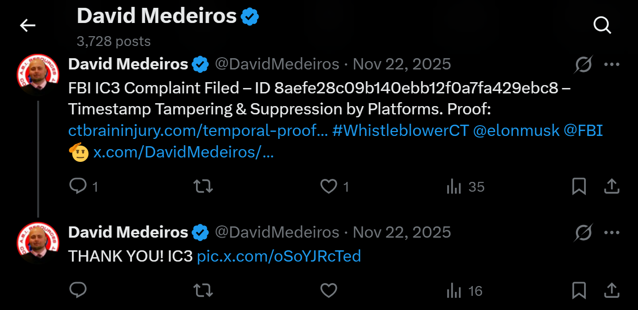 medeiros-livewire-whistleblower-evidence-x-visibility-throttling-blue-verified-whistleblower-account-medicaid-fraud-evidence-david-medeiros-2026-04-14-091838-seq-0286.png